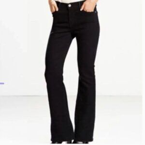 Levi's 512 "Perfectly Slimming" bootcut jeans in black size 14